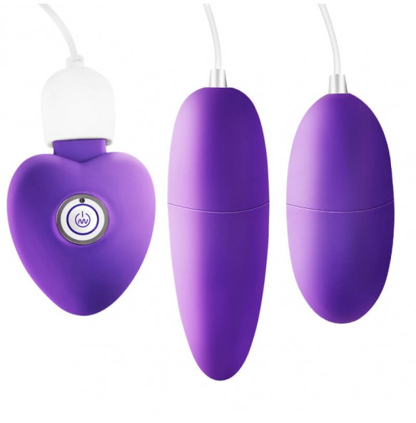 MizzZee - Dual Vibrator Eggs (Chargeable - Purple)